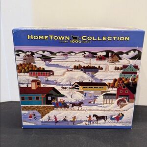 Hometown Beautiful Bridges Winter Jigsaw Puzzle 1000 piece SALE🔴3/$25!